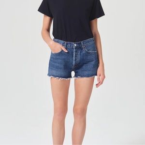 Agolde Parker Cut off Vintage Shorts , color Lowkey, size 28